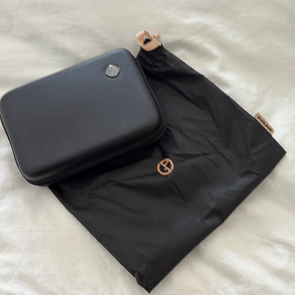 Armani for EVA Air Business Class Black Leather Amenity case